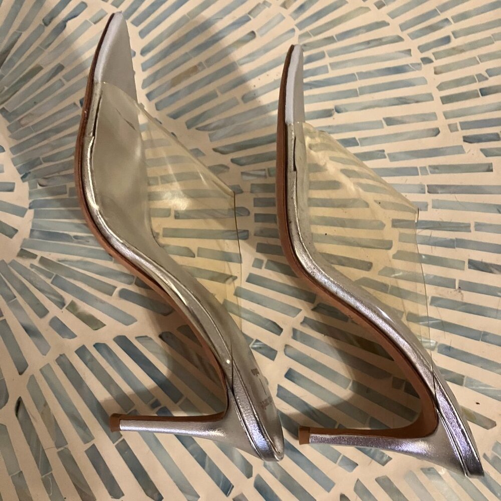 Black Suede Studio PVC Mule